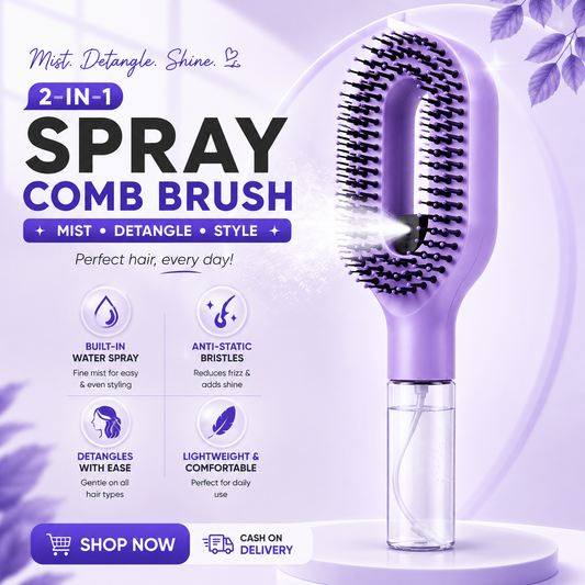 The Magic 2-in-1 Spray & Detangle Brush