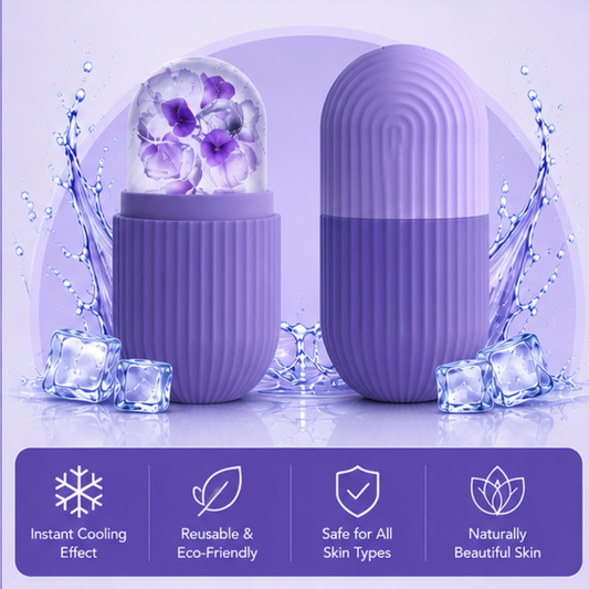 Reusable Silicone Ice Face Roller & Facial Massager | Dark Circle Remover