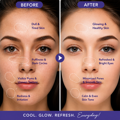Reusable Silicone Ice Face Roller & Facial Massager | Dark Circle Remover