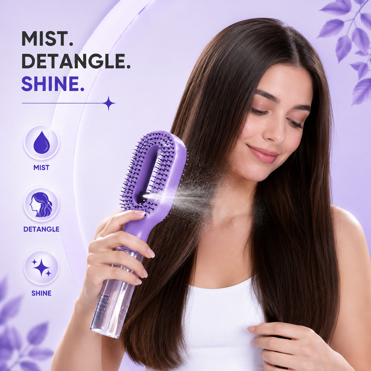 The Magic 2-in-1 Spray & Detangle Brush